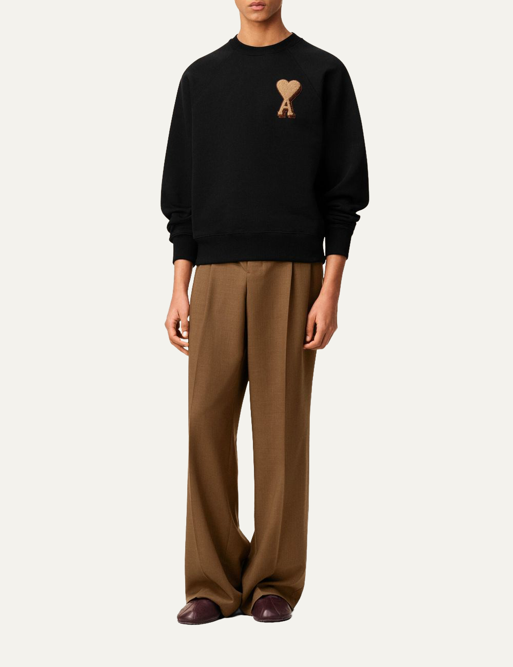 AMI CREWNECK WITH ADC PATCH