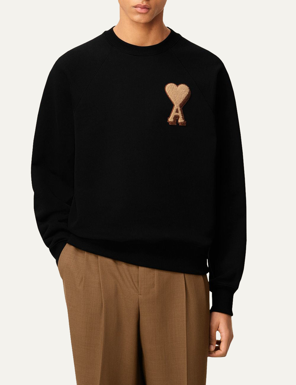 AMI CREWNECK WITH ADC PATCH