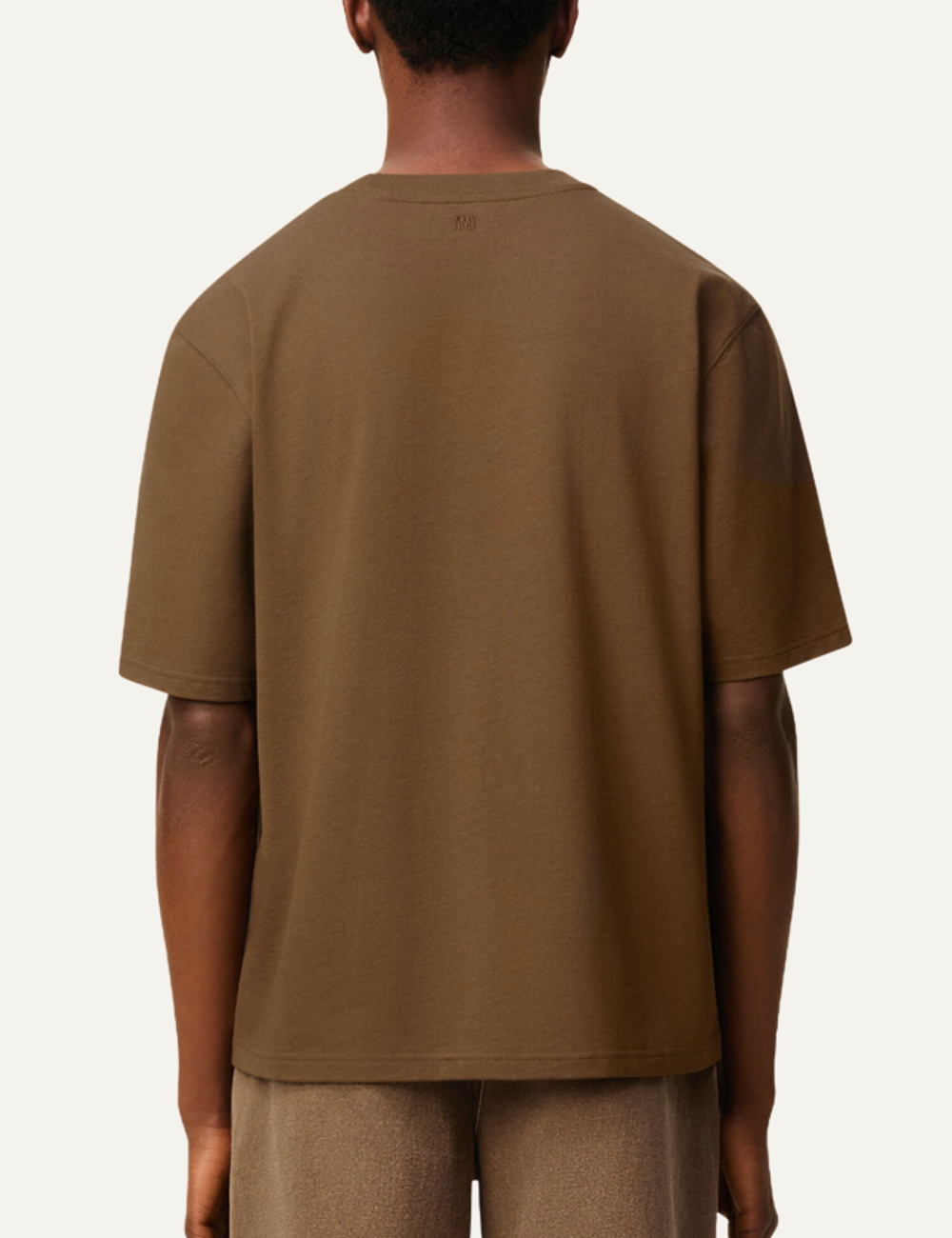 AMI TEESHIRT ADC HAZELNUT