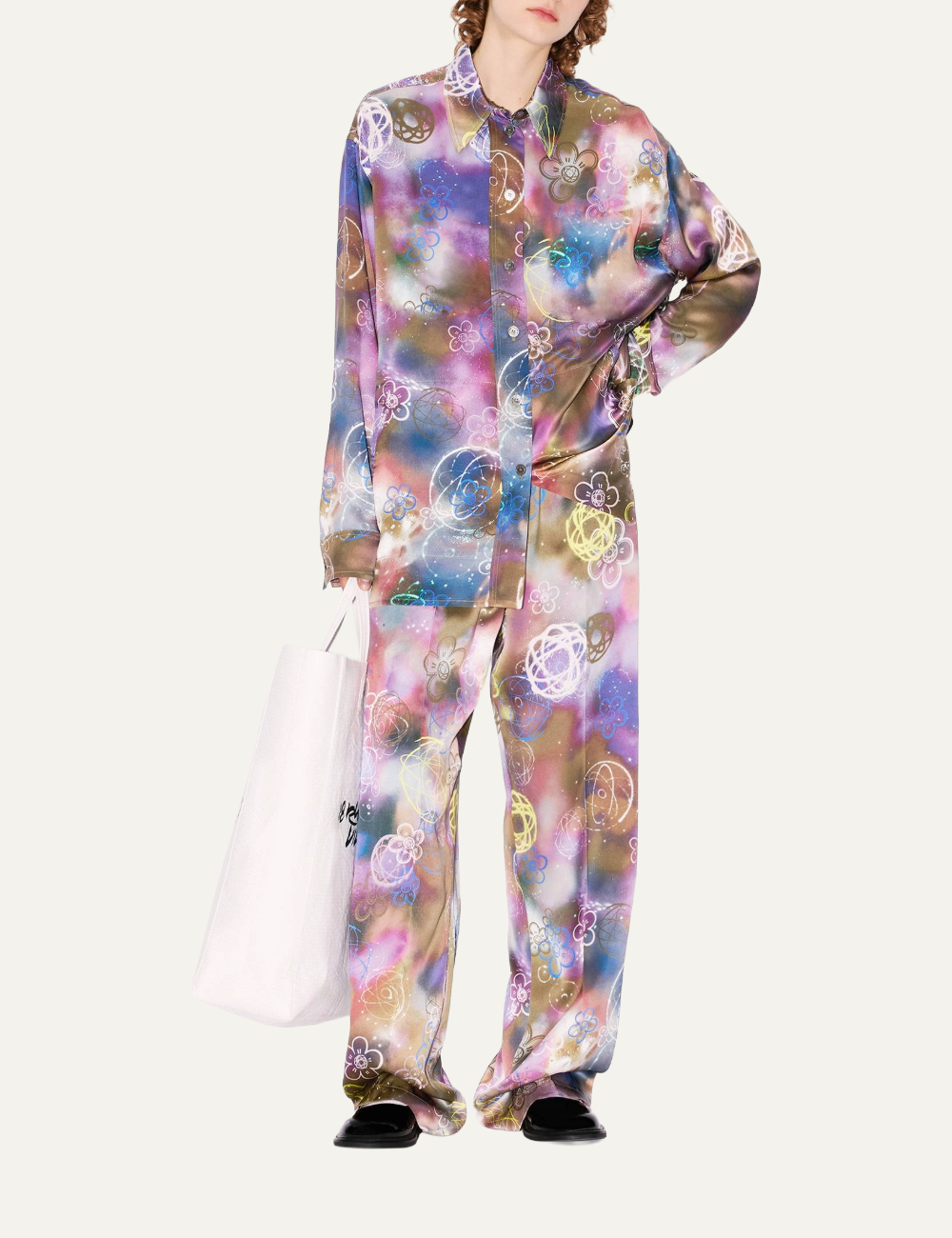 KENZO X FUTURA 2000 PANTS IN SILK