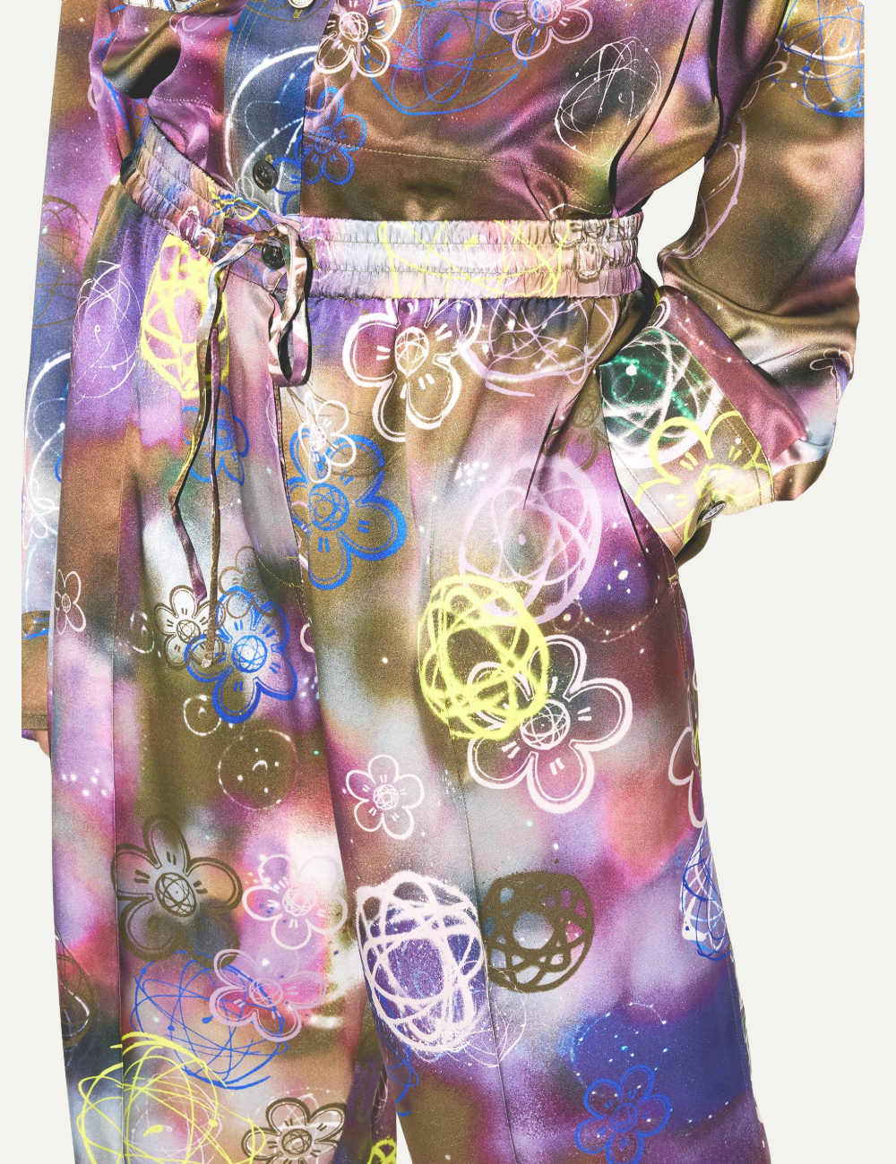 KENZO X FUTURA 2000 PANTS IN SILK