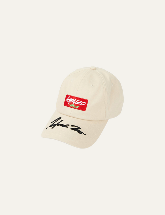 KENZO X FUTURA 2000 EMBROIDERED CAP IN COTTON BEIGE
