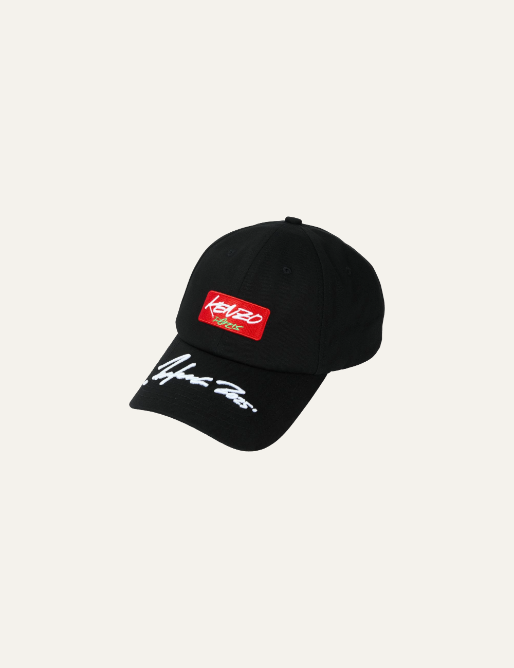 KENZO X FUTURA 2000 EMBROIDERED CAP IN COTTON BLACK