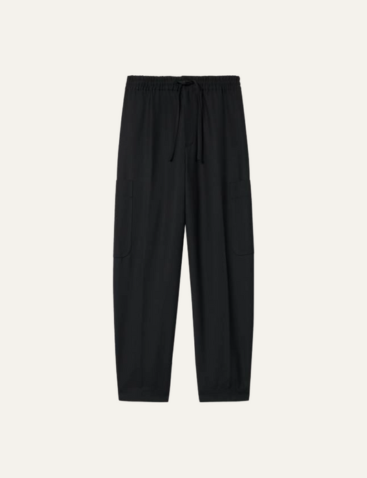 KENZO JOG PANTS IN VERGIN WOOL BLACK
