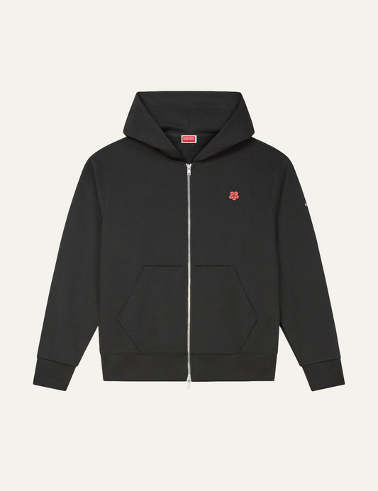 KENZO ZIP UP HOODIE BLACK