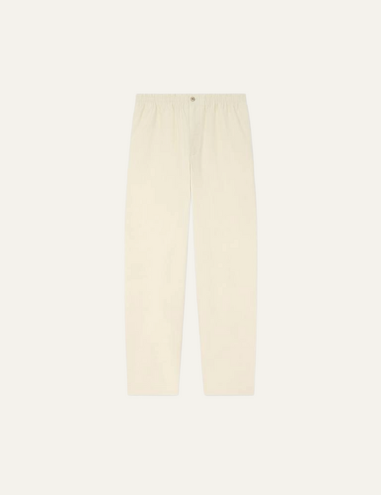 KENZO JOG PANTS IN TEXTURED COTTON CREAM