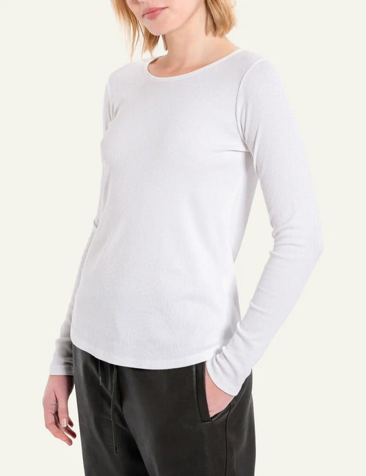 PHILOSOPHY ROUND NECK TOP OFF WHITE