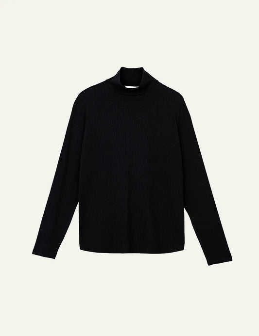PHILOSOPHY TURTLENECK TOP BLACK