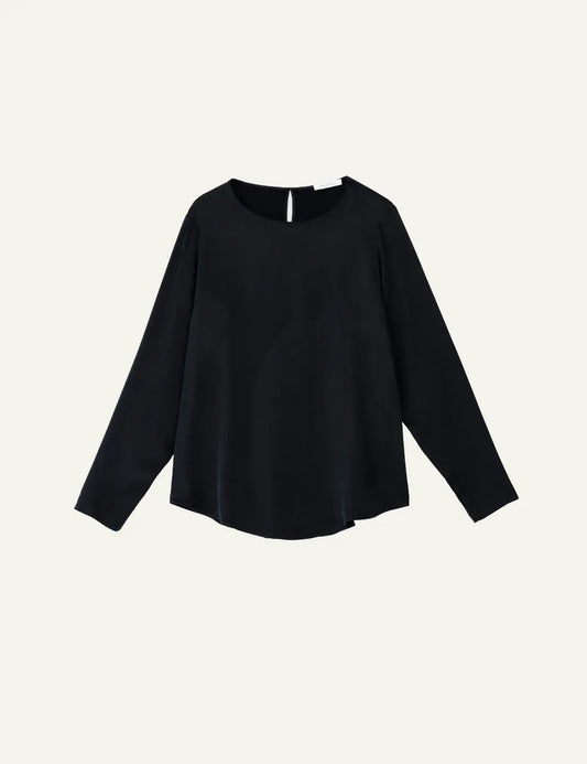 PHILOSOPHY LONG BLOUSE BLACK
