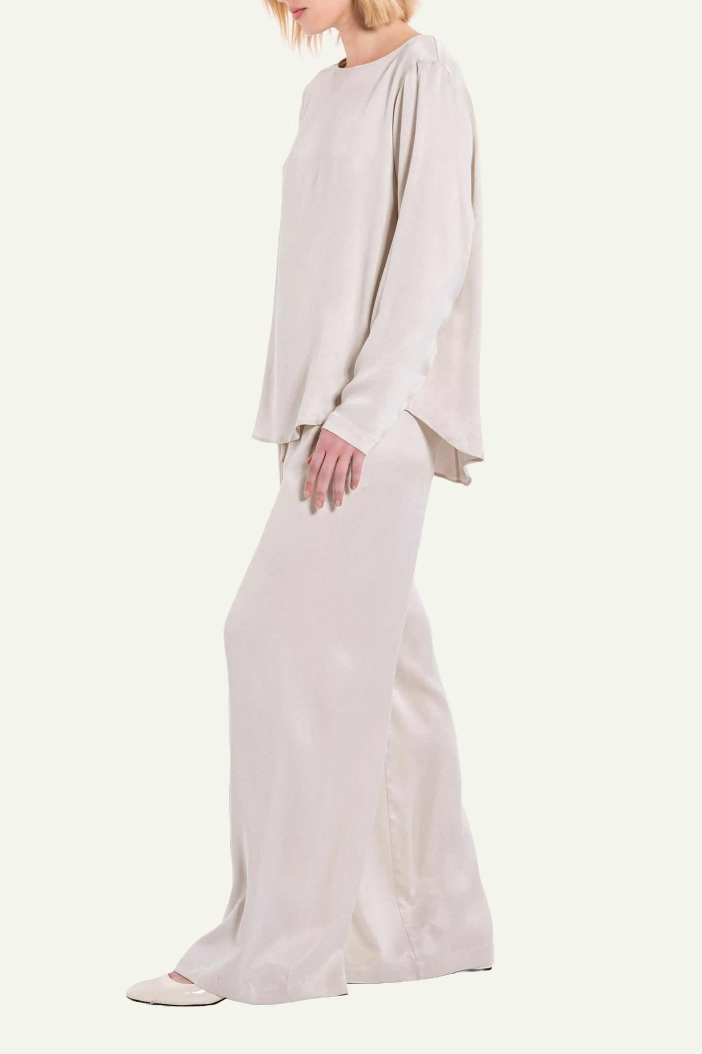 PHILOSOPHY LONG BLOUSE CREAM