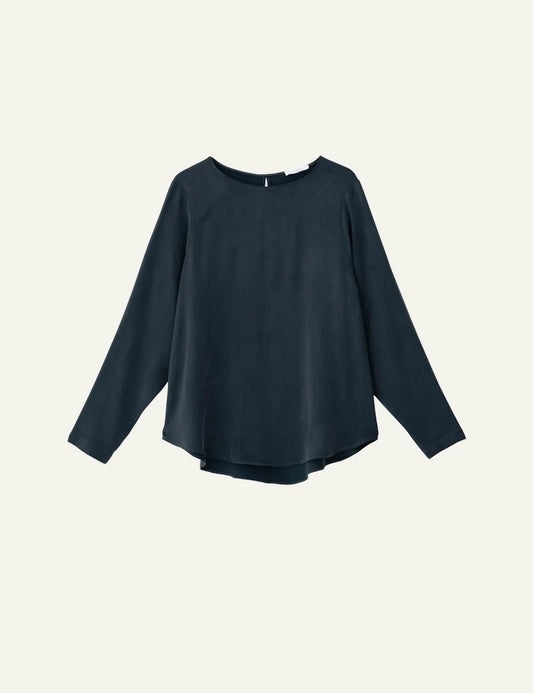 PHILOSOPHY LONG BLOUSE DARK BLUE