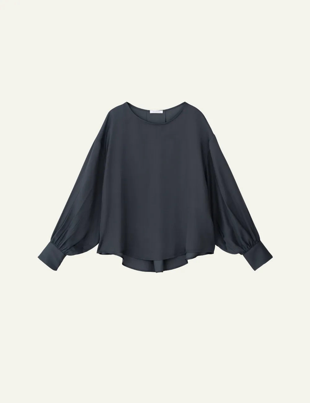 PHILOSOPHY ROUND NECK CROPPED TOP ANTHRACITE