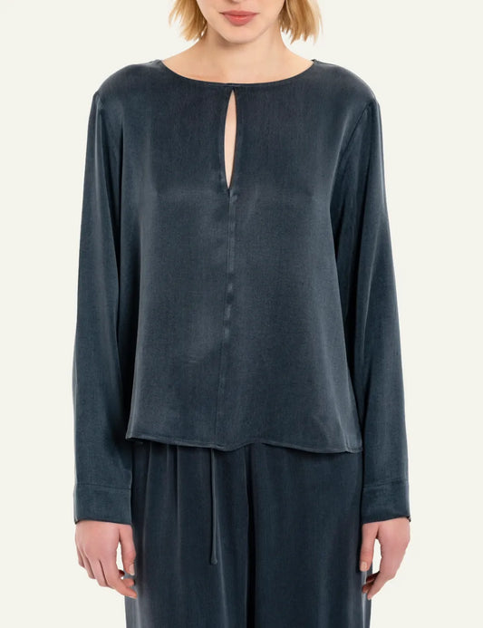 PHILOSOPHY CROPPED TOP DARK BLUE