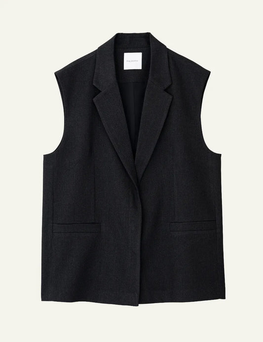 PHILOSOPHY LONG VEST BLACK