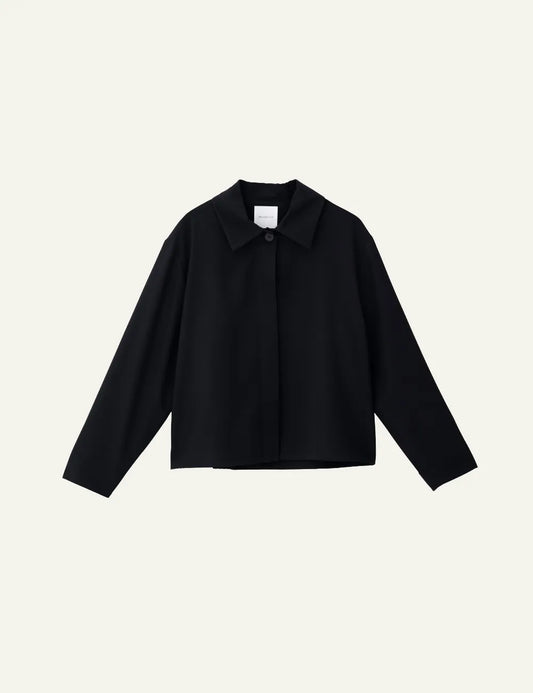 PHILOSOPHY CROPPED JACKET BLACK