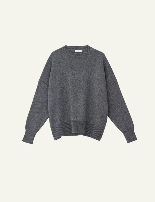 PHILOSOPHY ROUND NECK SWEATER ANTHRACITE MELANGE