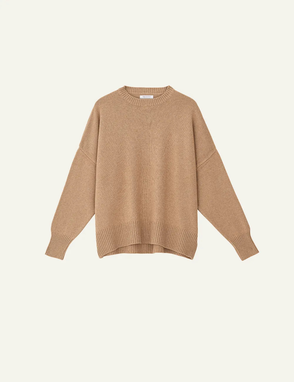 PHILOSOPHY ROUND NECK SWEATER CAMEL