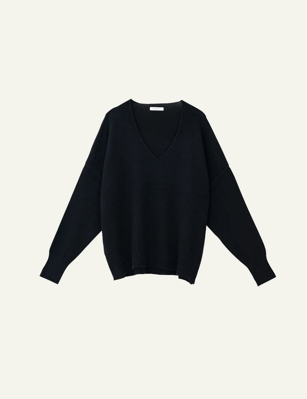 PHILOSOPHY V NECK SWEATER BLACK