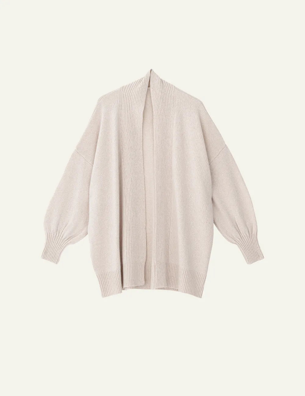 PHILOSOPHY CARDIGAN BEIGE MELANGE