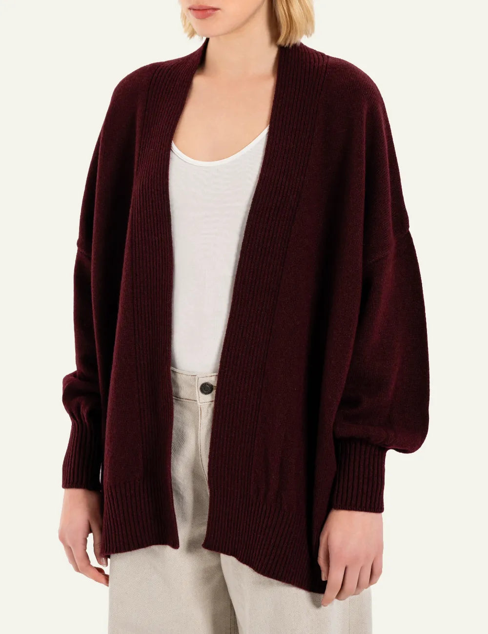 PHILOSOPHY CARDIGAN BORDEAUX