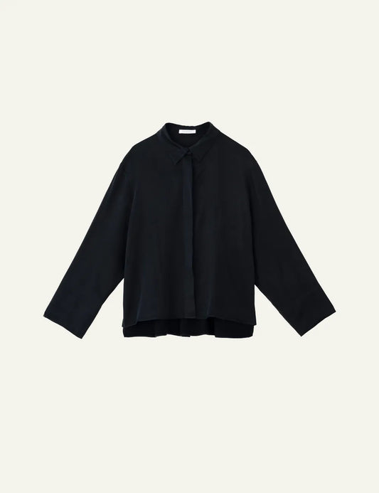 PHILOSOPHY CROPPED SHIRT BLACK