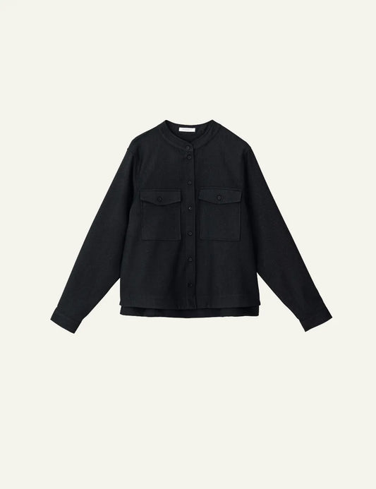 PHILOSOPHY CROPPED SHIRT BLACK