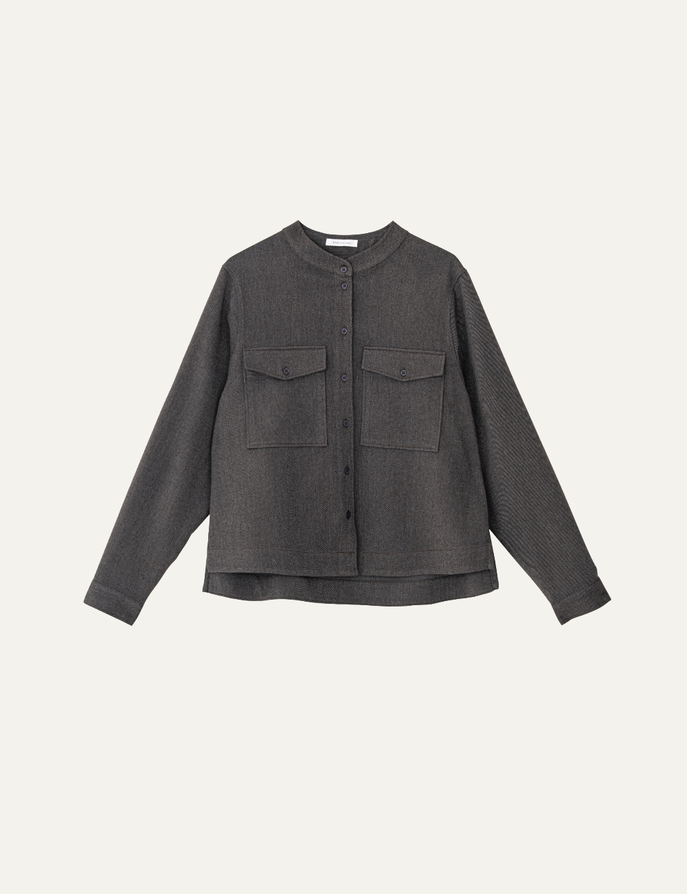 PHILOSOPHY CROPPED SHIRT BROWN
