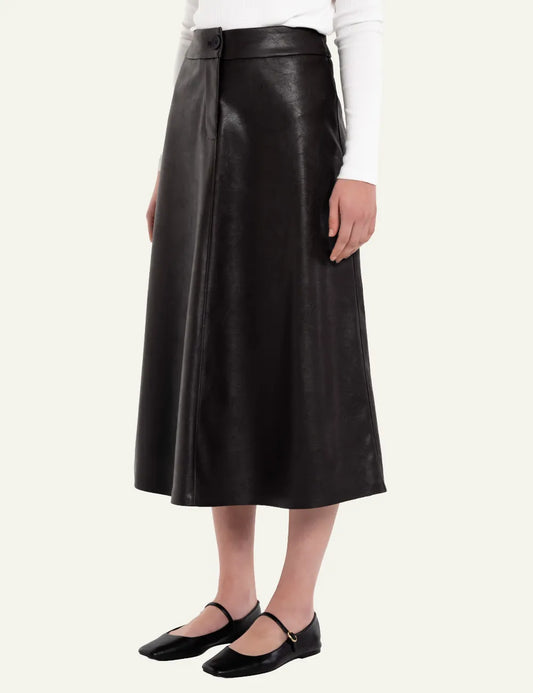 PHILOSOPHY MIDI SKIRT BLACK