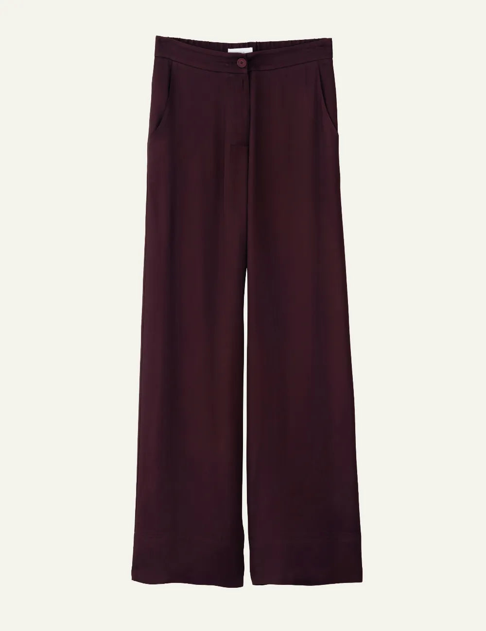 PHILOSOPHY WIDE LEG PANTS DARK BORDEAUX