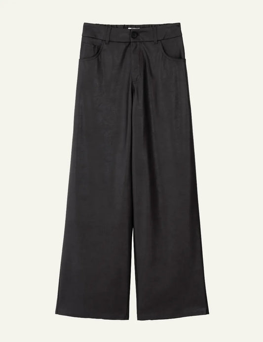 PHILOSOPHY WIDE LEG PANTS BLACK
