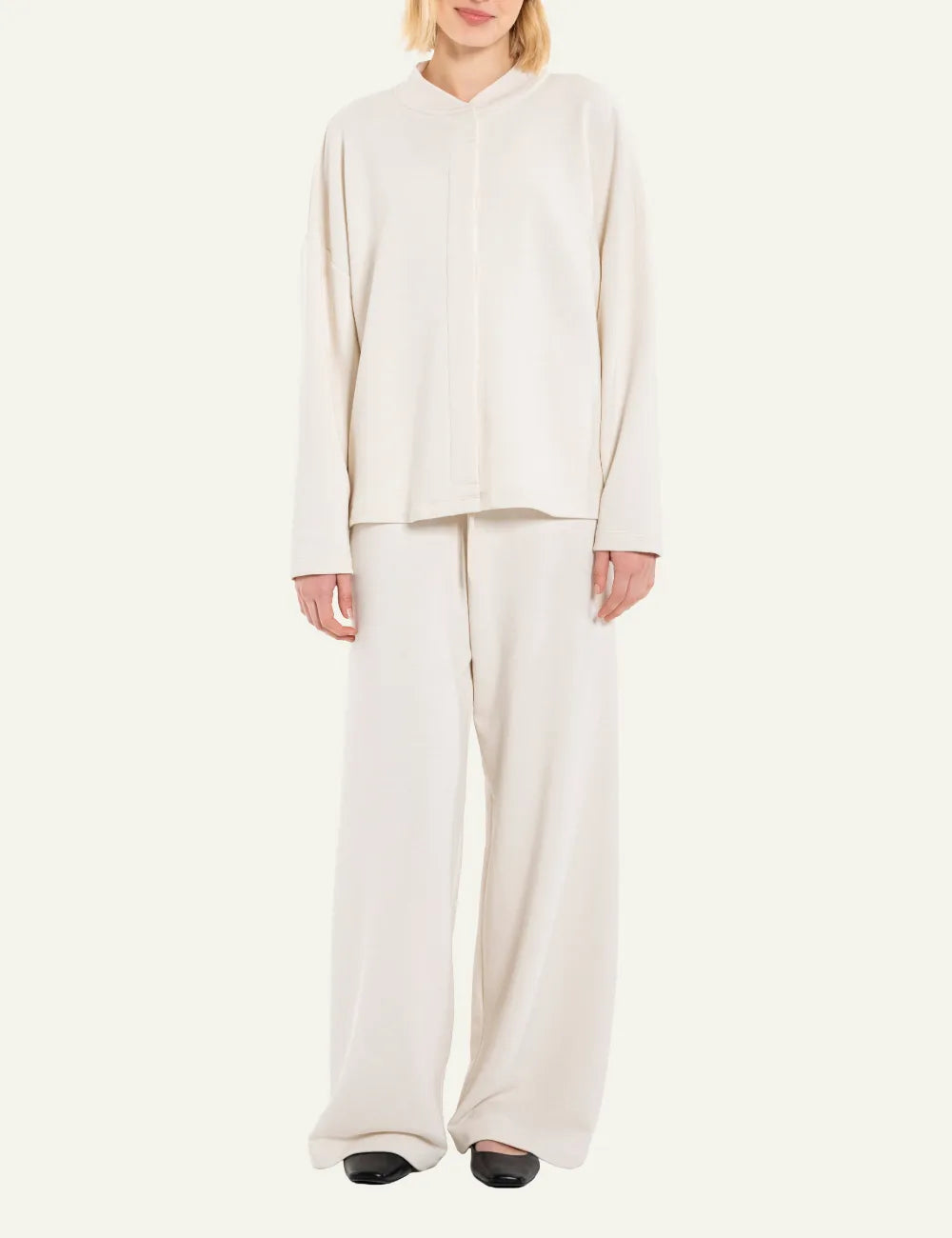 PHILOSOPHY WIDE LEG PANTS OFF WHITE
