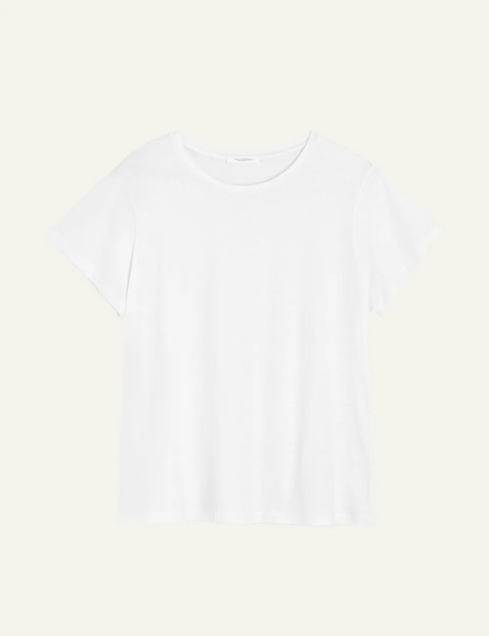 PHILOSOPHY ROUND NECK T-SHIRT WHITE