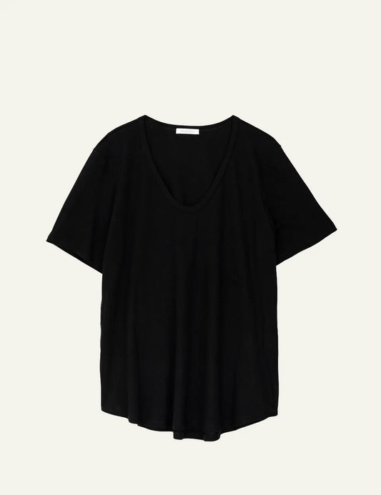 PHILOSOPHY OVERSIZED V NECK T-SHIRT BLACK