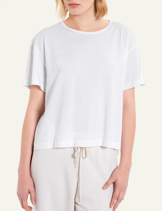 PHILOSOPHY CROPPED T-SHIRT WHITE