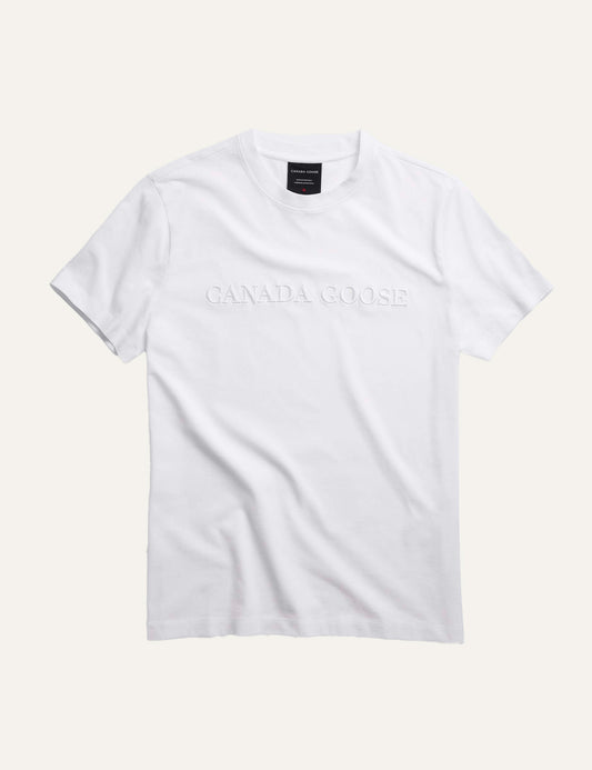 CANADA GOOSE EMERSEN T-SHIRT EMBR WORDMARK