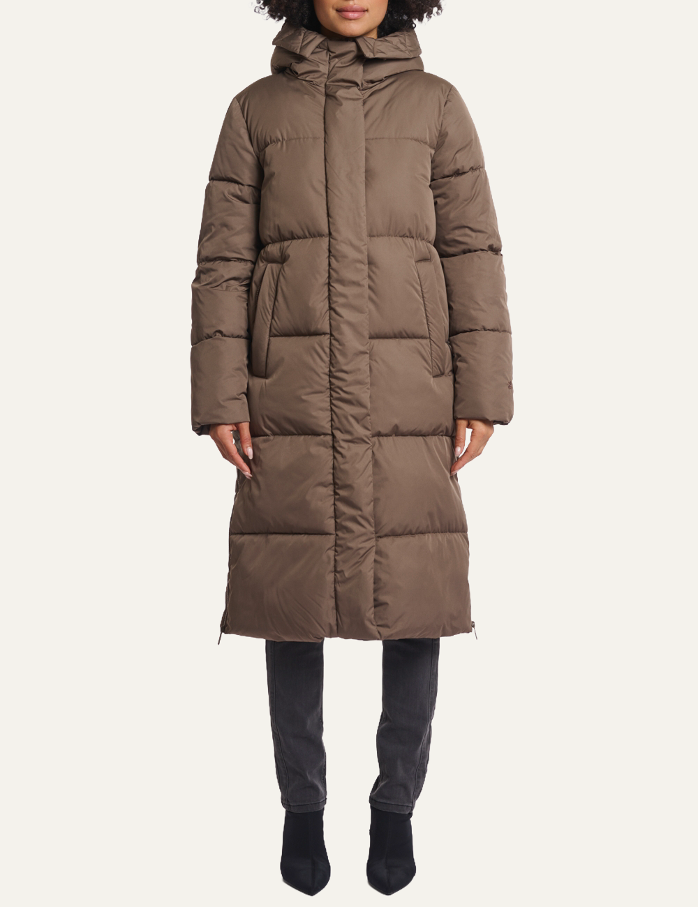 RINO PELLE TESSA COAT DARK TOFFEE