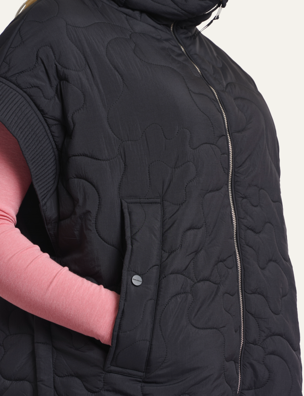 RINO PELLE CAITLYN CAPE BLACK