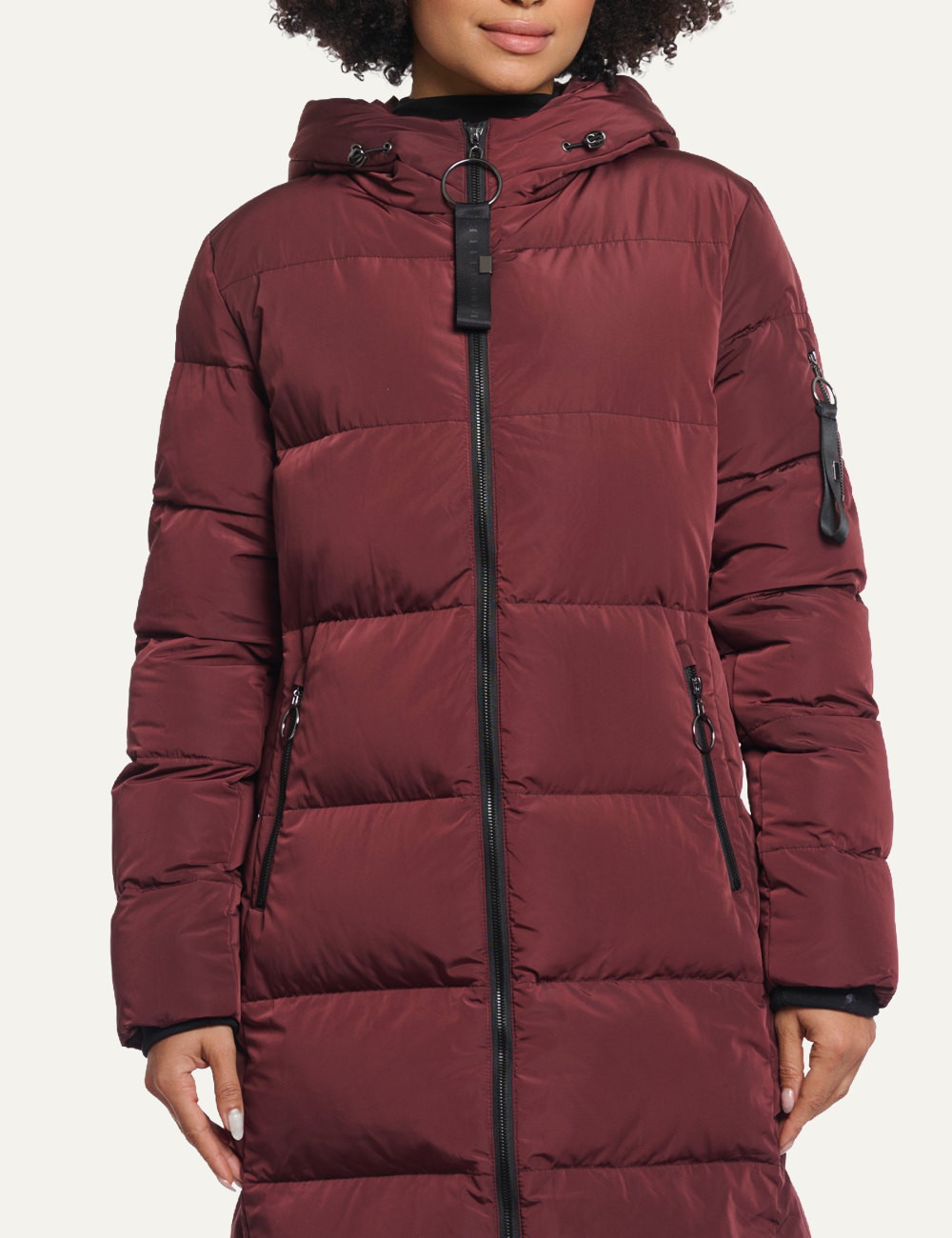 RINO PELLE JADE COAT CHOCOLATE BEAN