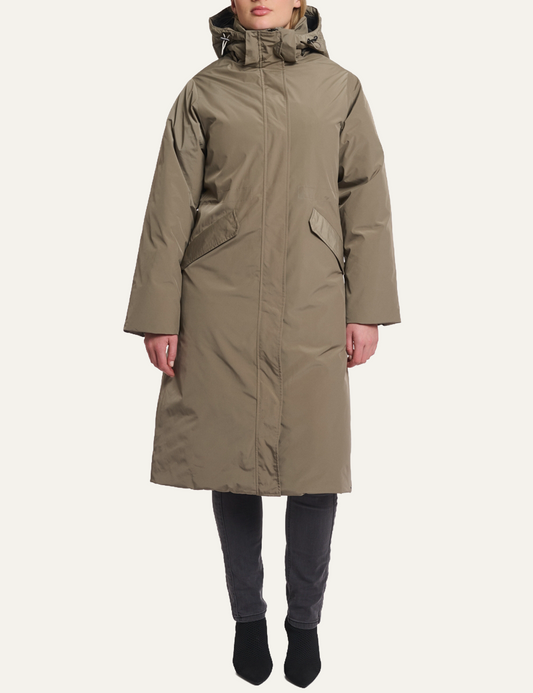 RINO PELLE BELLE COAT PEBBLE