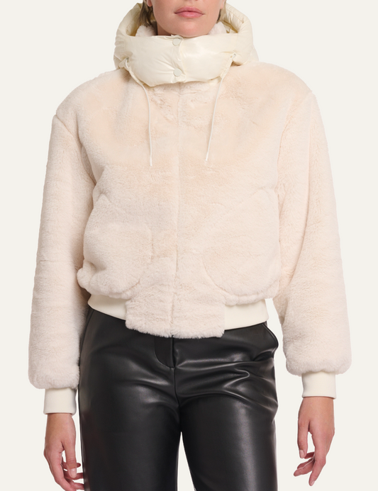 RINO PELLE PIA JACKET SNOW WHITE