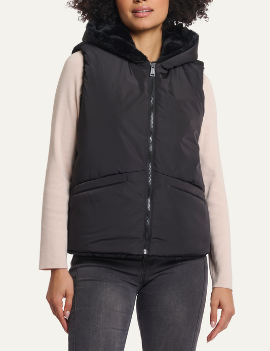 RINO PELLE HIDDO VEST BLACK