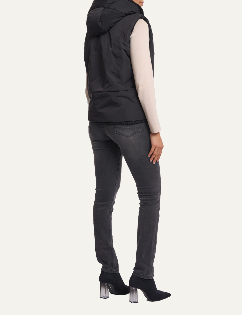 RINO PELLE HIDDO VEST BLACK