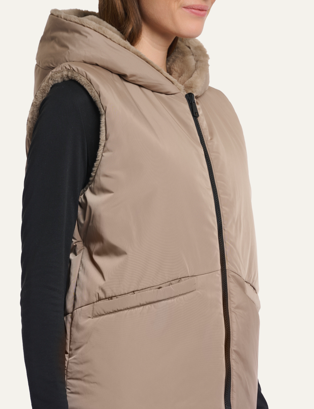 RINO PELLE HIDDO VEST TOFFEE