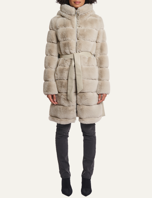 RINO PELLE BRIDGET COAT BIRCH