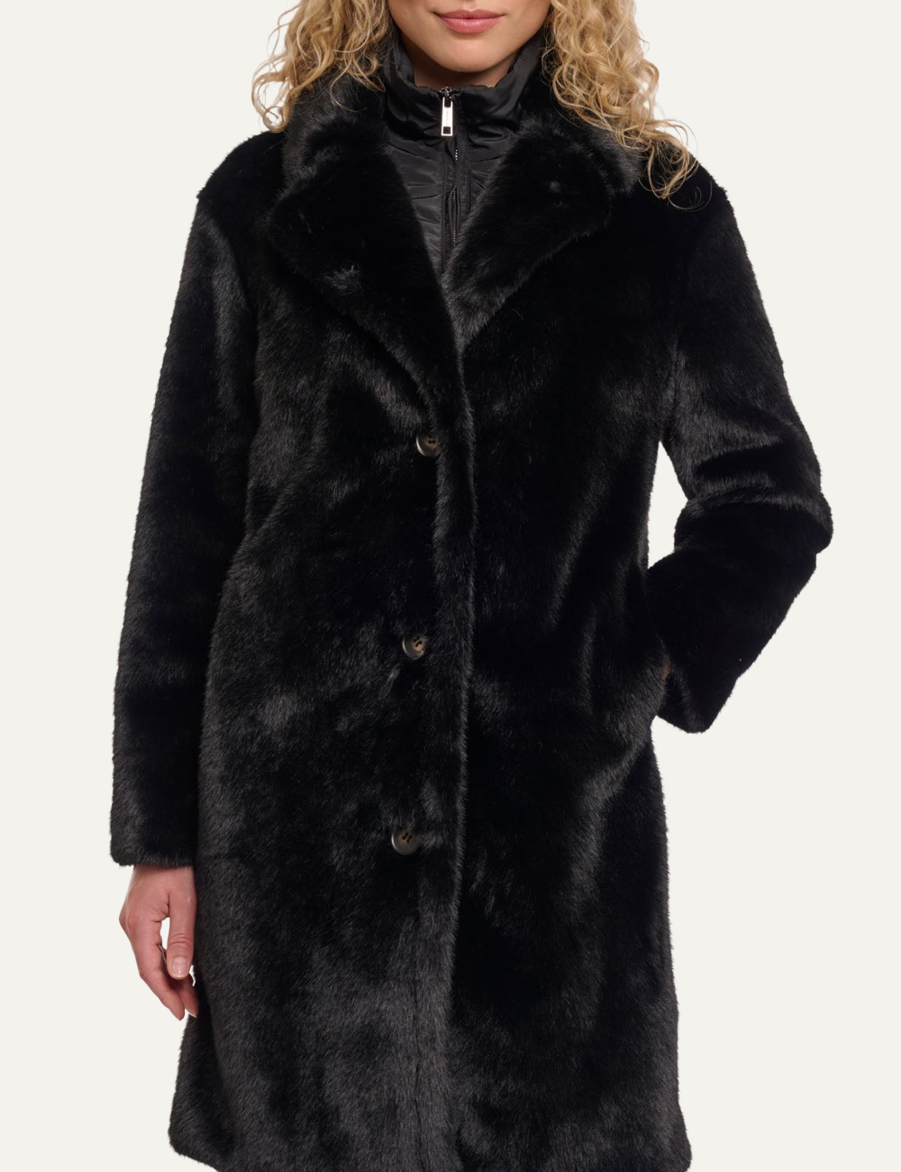 RINO PELLE GEESJE COAT BLACK