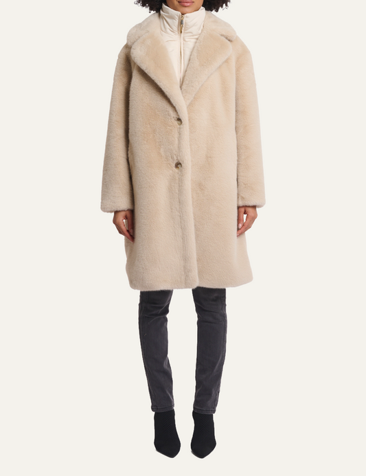 RINO PELLE GEESJE COAT LIGHT OAT