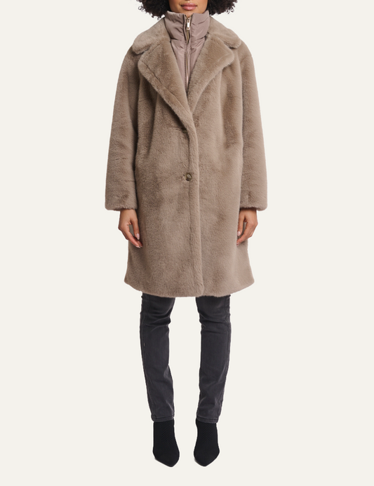 RINO PELLE GEESJE COAT TOFFEE