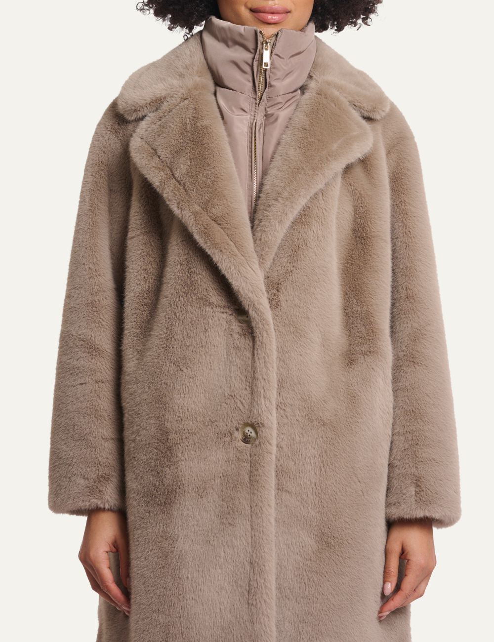 RINO PELLE GEESJE COAT TOFFEE