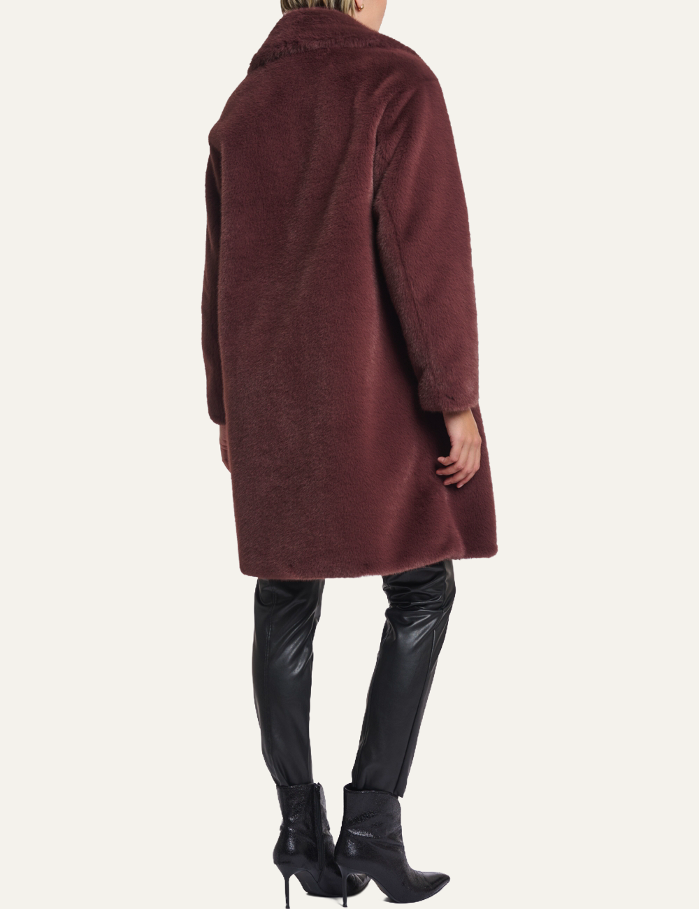RINO PELLE GEESJE COAT CHOCOLATE BEAN