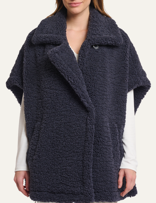 RINO PELLE LUCA CAPE NIGHT GREY
